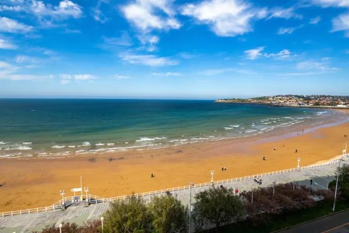Apartamento Ezcurdia 22 Playa De San Lorenzo Primera Linea Gijón Extérieur photo